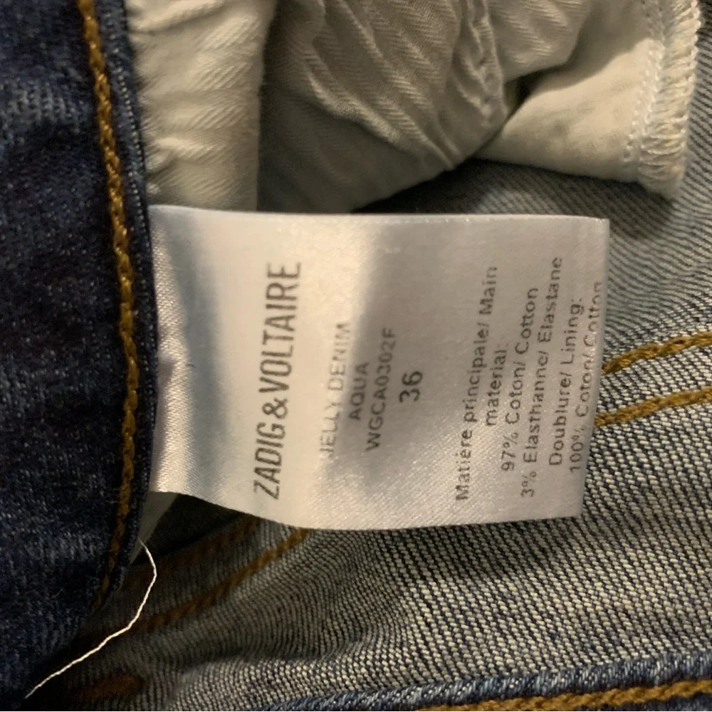 Zadig & Voltaire denim mini skirt in blue color Size Small - Picture 14 of 16